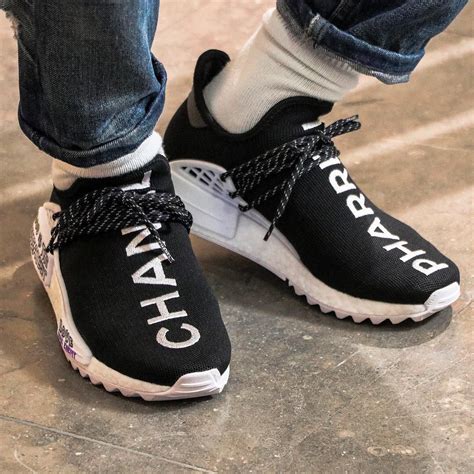 pharrell chanel adidas shoes|adidas nmd human race price.